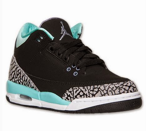 black and turquoise jordans