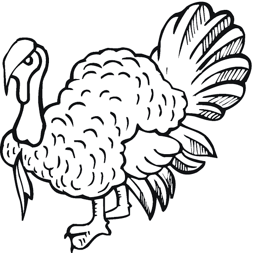 Printable Turkey Coloring Page For Kids
