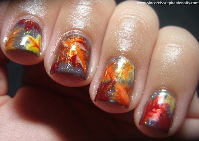 31 day nail art challenge orange