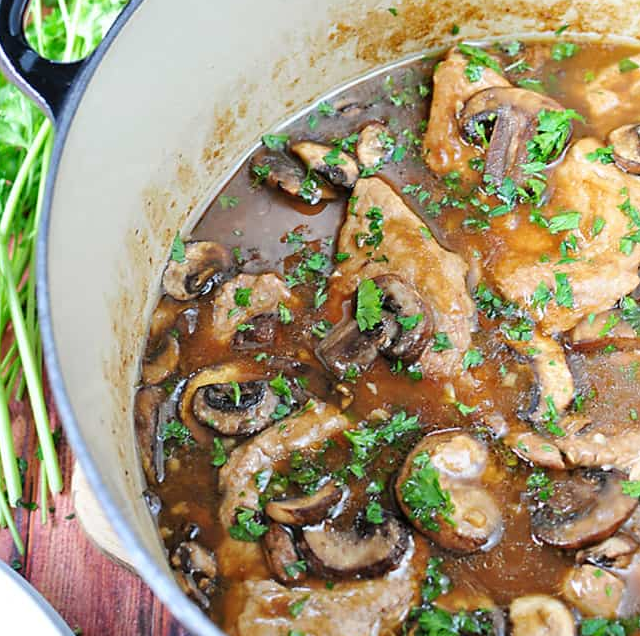 Pork Tenderloin with Mushroom Gravy the recipes