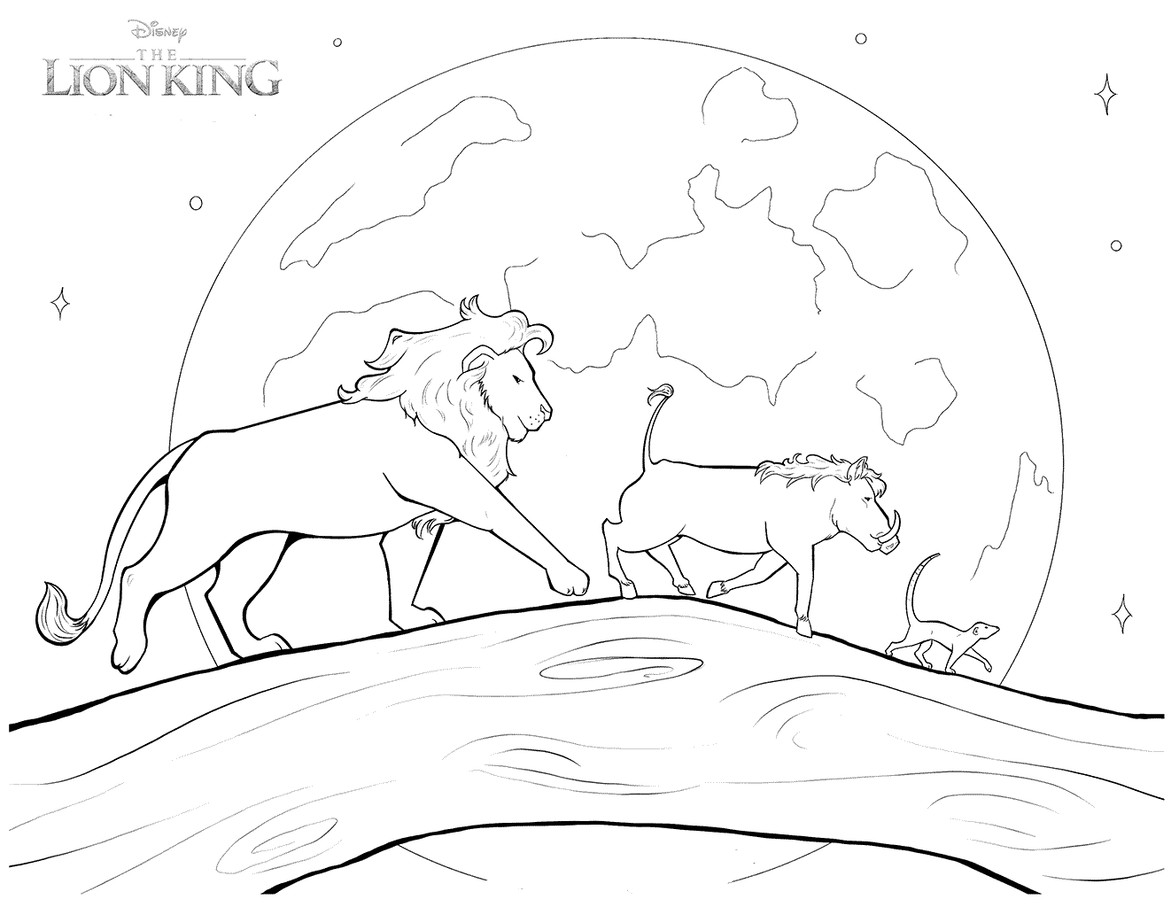 Desenhos de O Rei Leão para Colorir