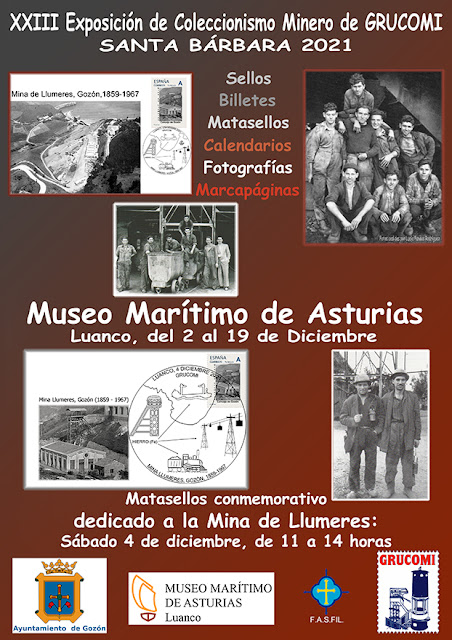 cartel, exposición, coleccionismo, minero, GRUCOMI, Llumeres, Luanco