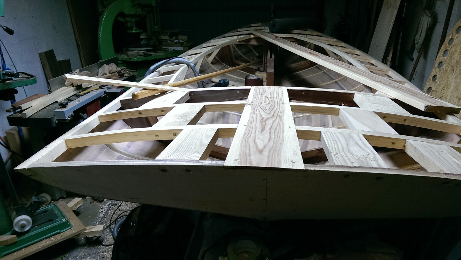 Building a 16' East Coast Melonseed Skiff Frames for the Bulkhead