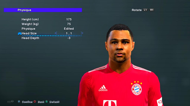 ultigamerz: PES 2013 Serge Gnabry (Bayern Munich) Face 2020