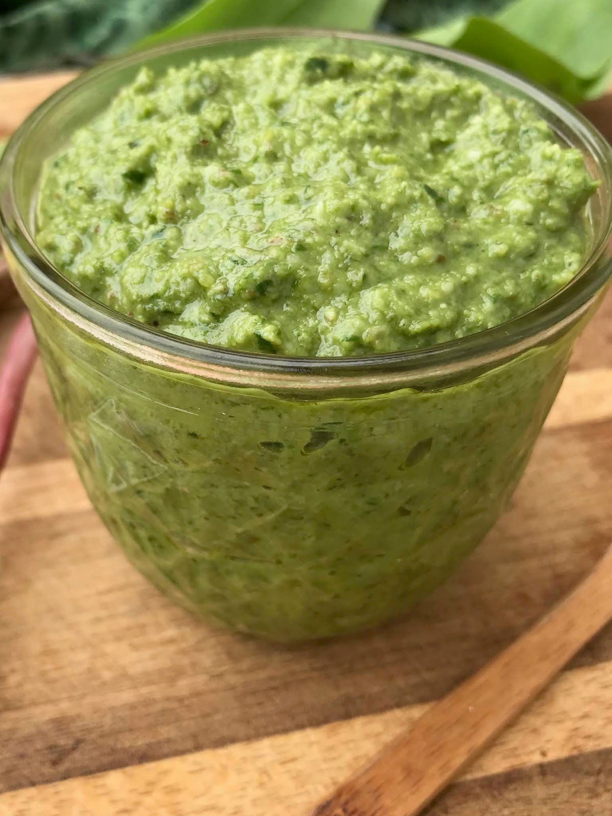 Savory Moments Ramp greens pesto