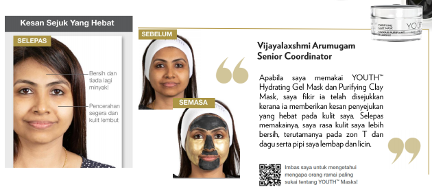 Testimoni YOUTH Hydrating Gel Mask dan Purifying Clay Mask