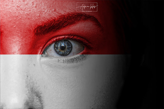 Photo of the flag of Indonesia