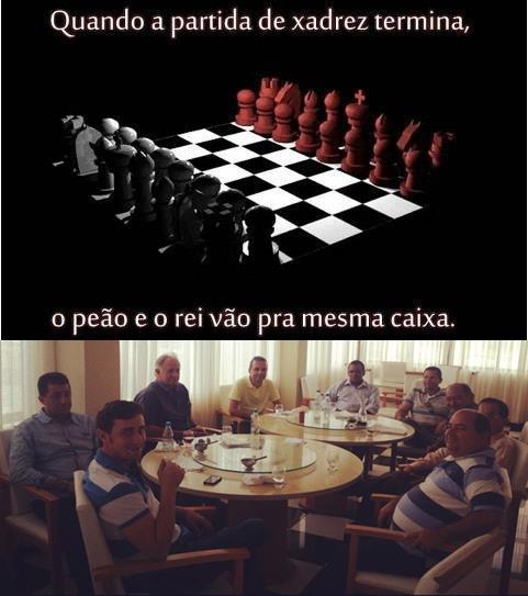 Quando a partida de xadrez termina, o peão e o rei vão pra mesma caixa. -  iFunny Brazil