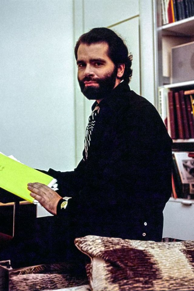 30 Best Vintage Photos of a Young and Handsome Karl Lagerfeld in the