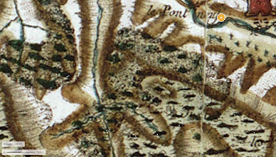 Capture d'écran d'une carte de Cassini sur Google Maps.