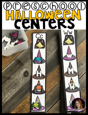 Halloween and October morning Tubs, Centers and Activities for Preschool