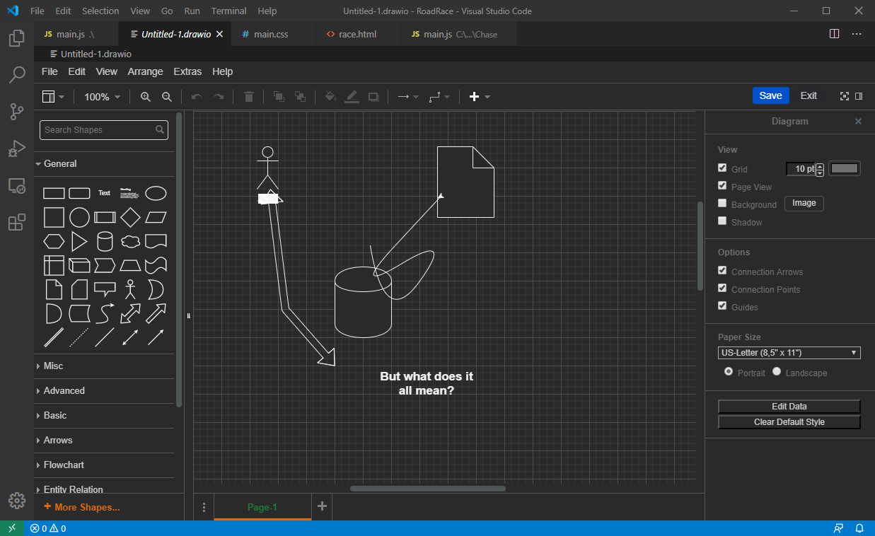 Fun with JavaScript: Draw diagrams in VS Code