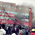 Fire Guts LG Showroom and Bedmate Furniture Building in Lekki Lagos (Photos)