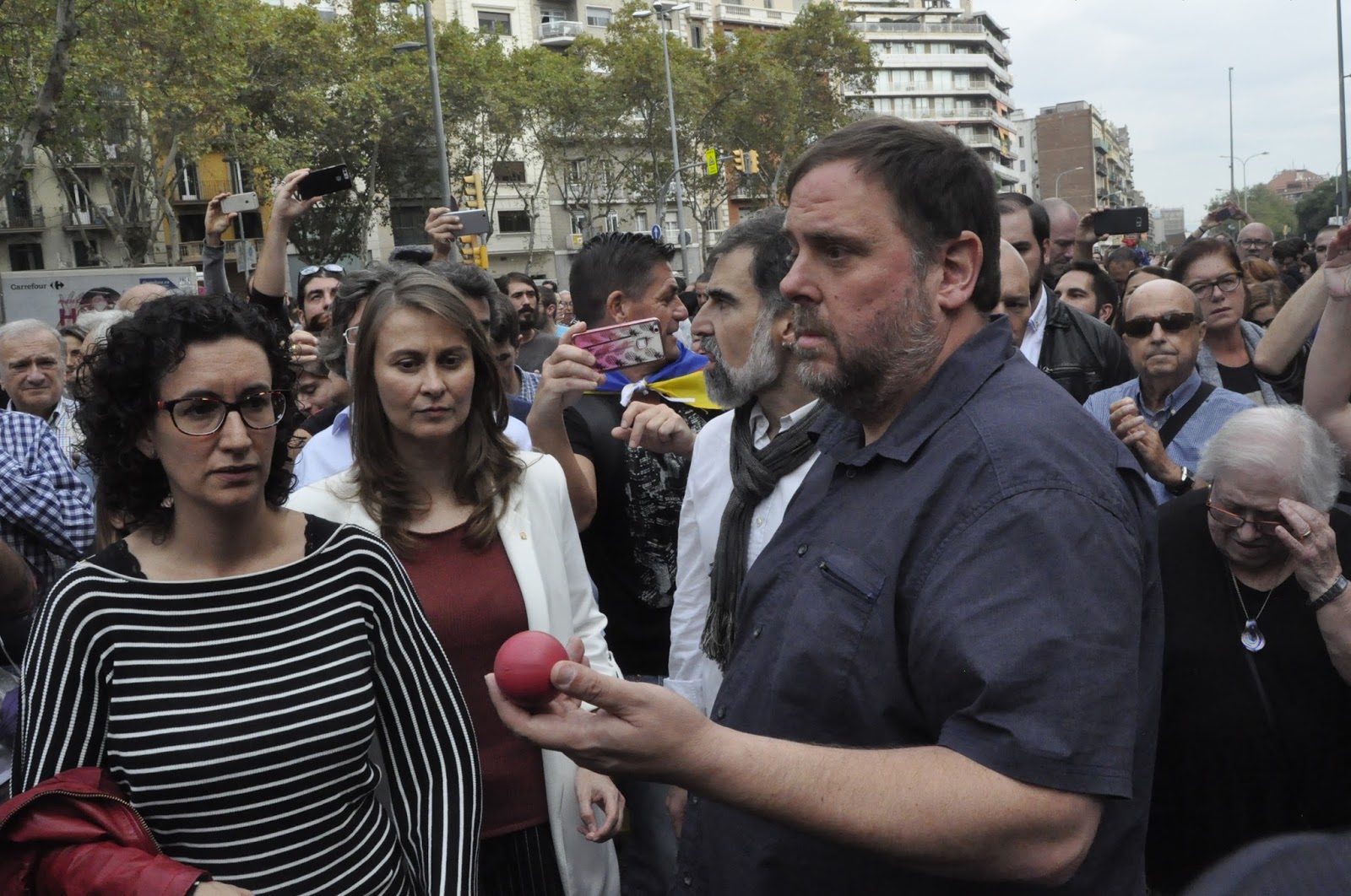 Junqueras disfrazado de payaso