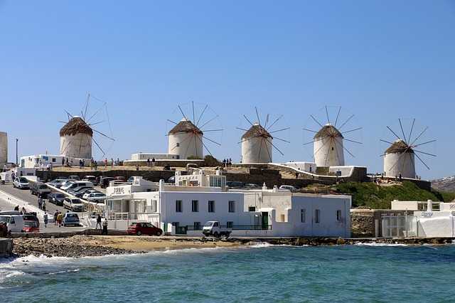 Mykonos island in Greece