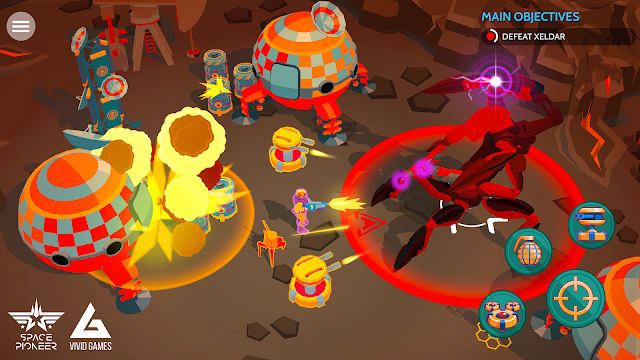 لعبة القتال الرّائعة Space Pioneer مهكرة للأندرويد