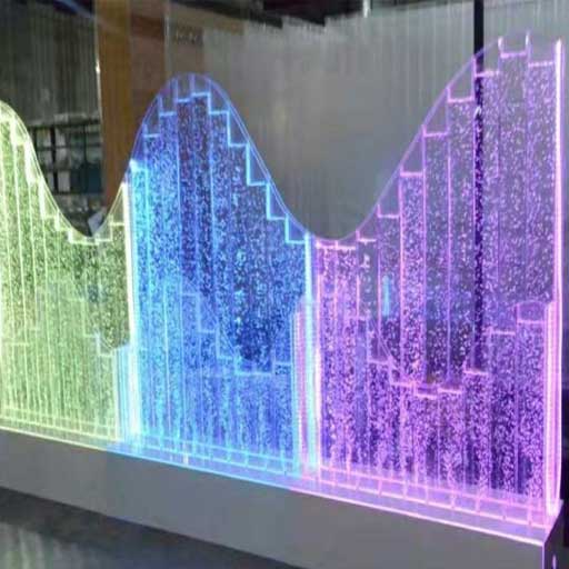 Bubble Water Wall Design Ideas LED Water Bubble Wall Aquarium