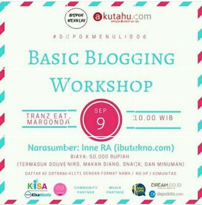 Basic Blogging Workshop Bersama Ibu Tekno dan Depok Menulis