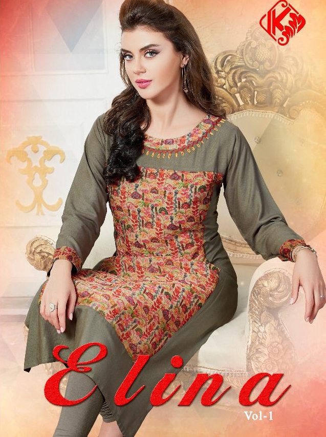 Kanika Elina Rayon Casual wear kurtis latest Design