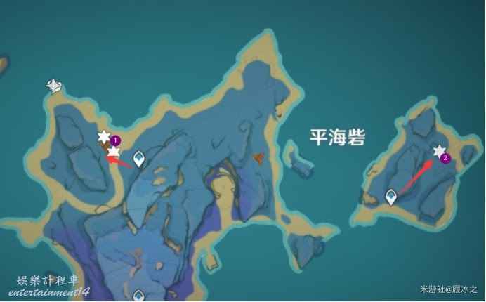 原神 (Genshin Impact) 海祇島、清籟島聖遺物狗糧拾取路線