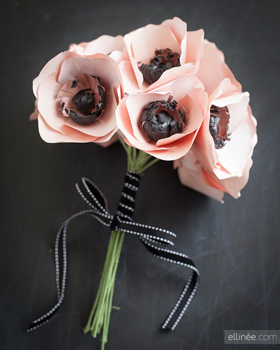 Ramo de flores de papel