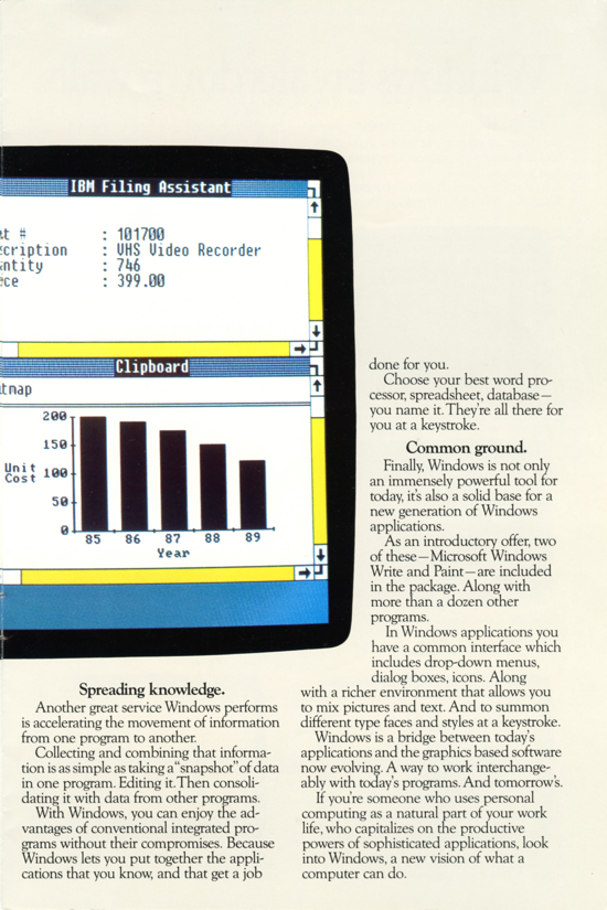 First Versions: Microsoft Windows