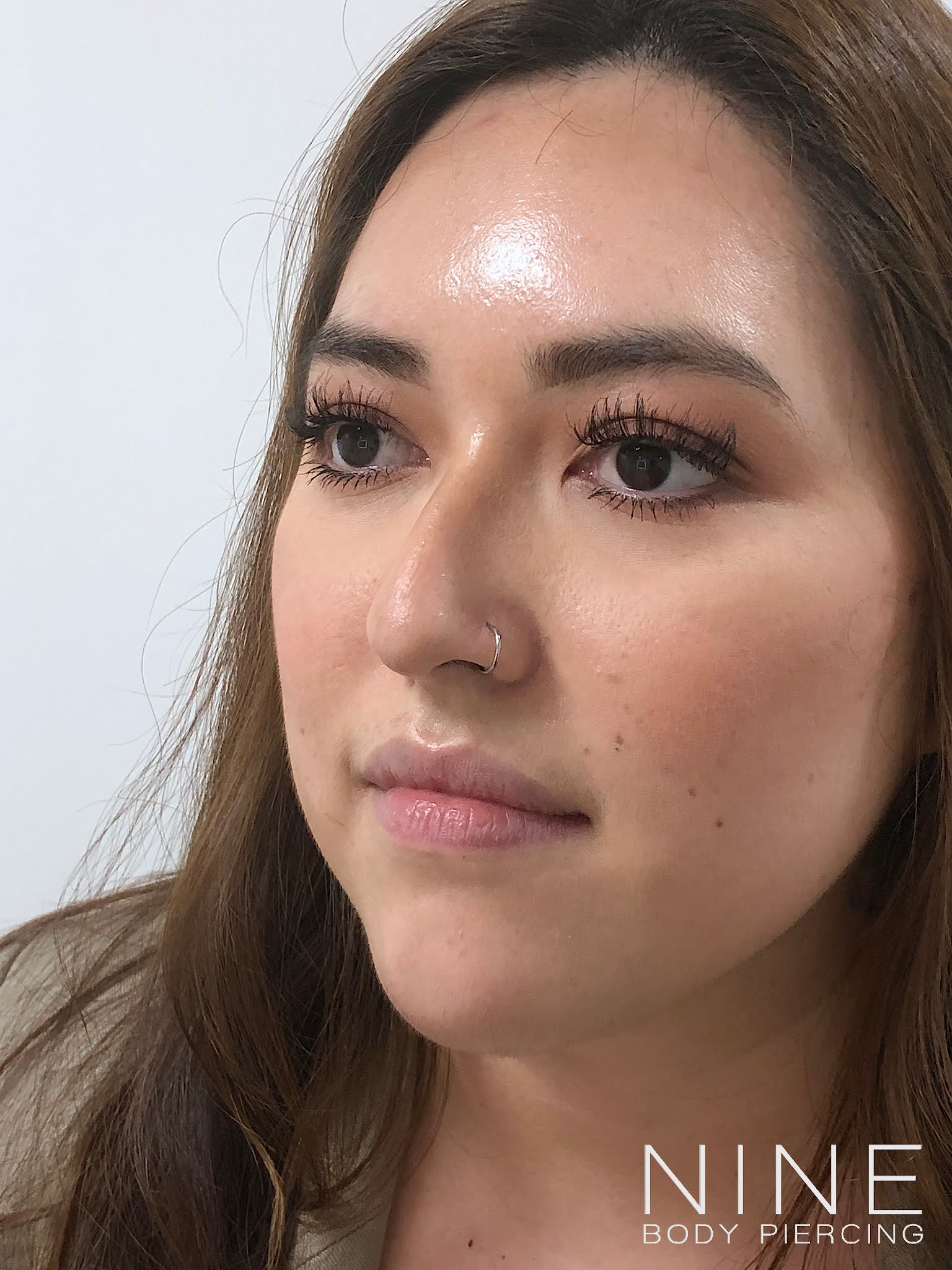 NINE BODY PIERCING BLOG Nostril with Anatometal Seam Ring!! ノストリル アナト