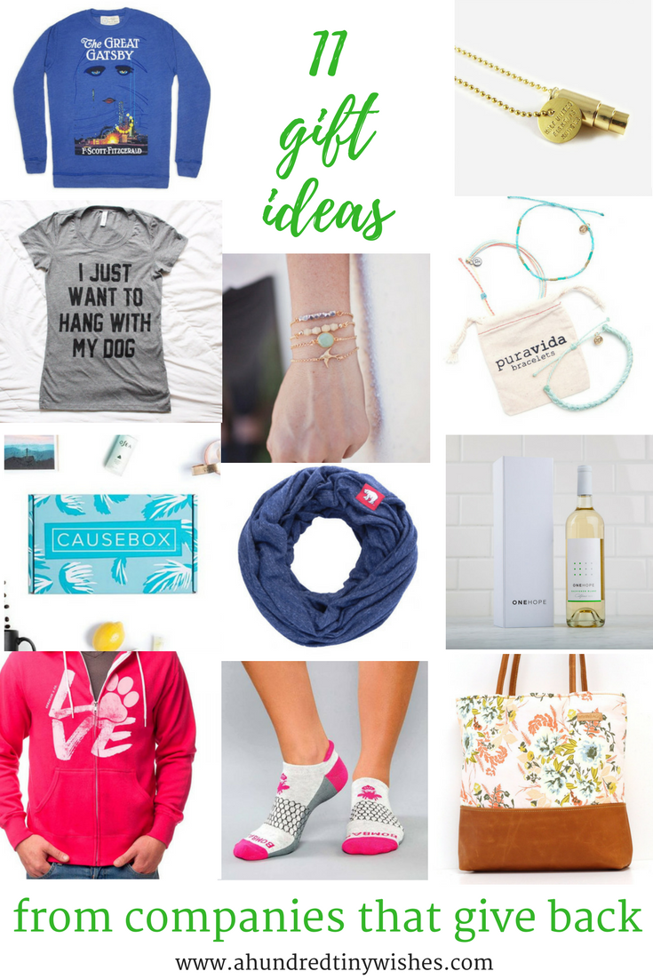 Gift Guide 11 companies that give back a hundred tiny wishes