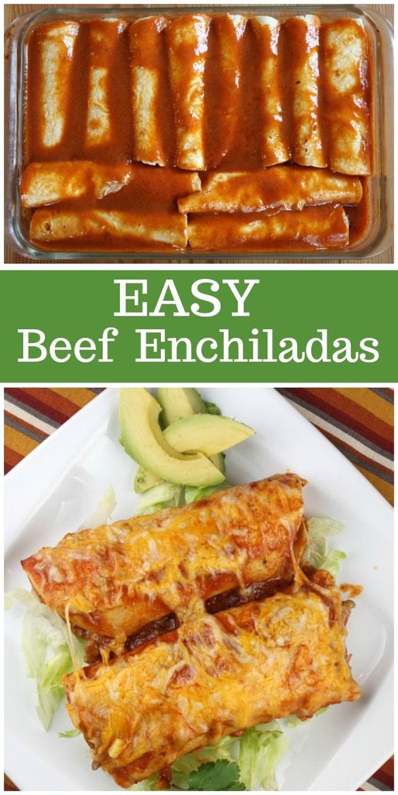 Easy Beef Enchiladas - Mom Food 2