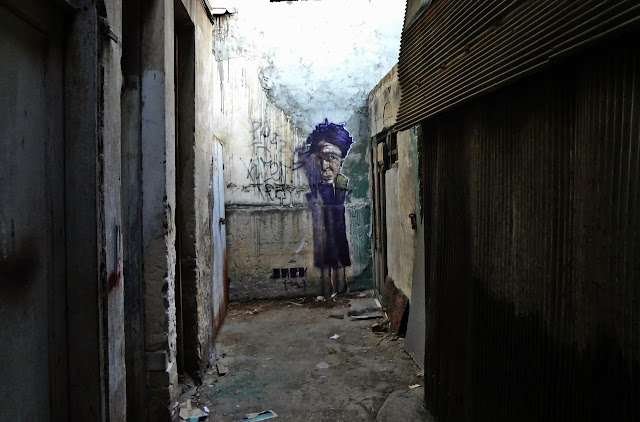 Street Art By Israeli Urban Artist Jack TML on the streets of Tel Aviv, Israel. 1