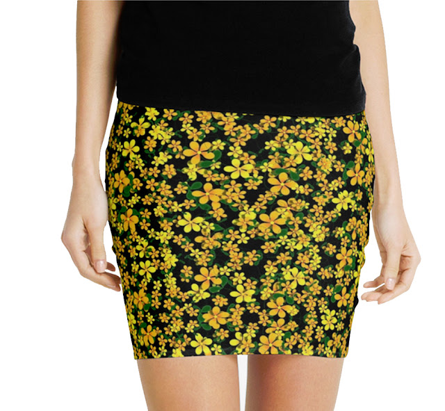 .: Floral Pattern Pencil Skirts Available at RedBubble!