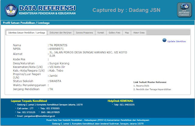 Panduan Cek Mengetahui Profil Lembaga Paud Pendidikan Anak Usia Dini Tahun Pelajaran 2015 2016 Dadang Jsn