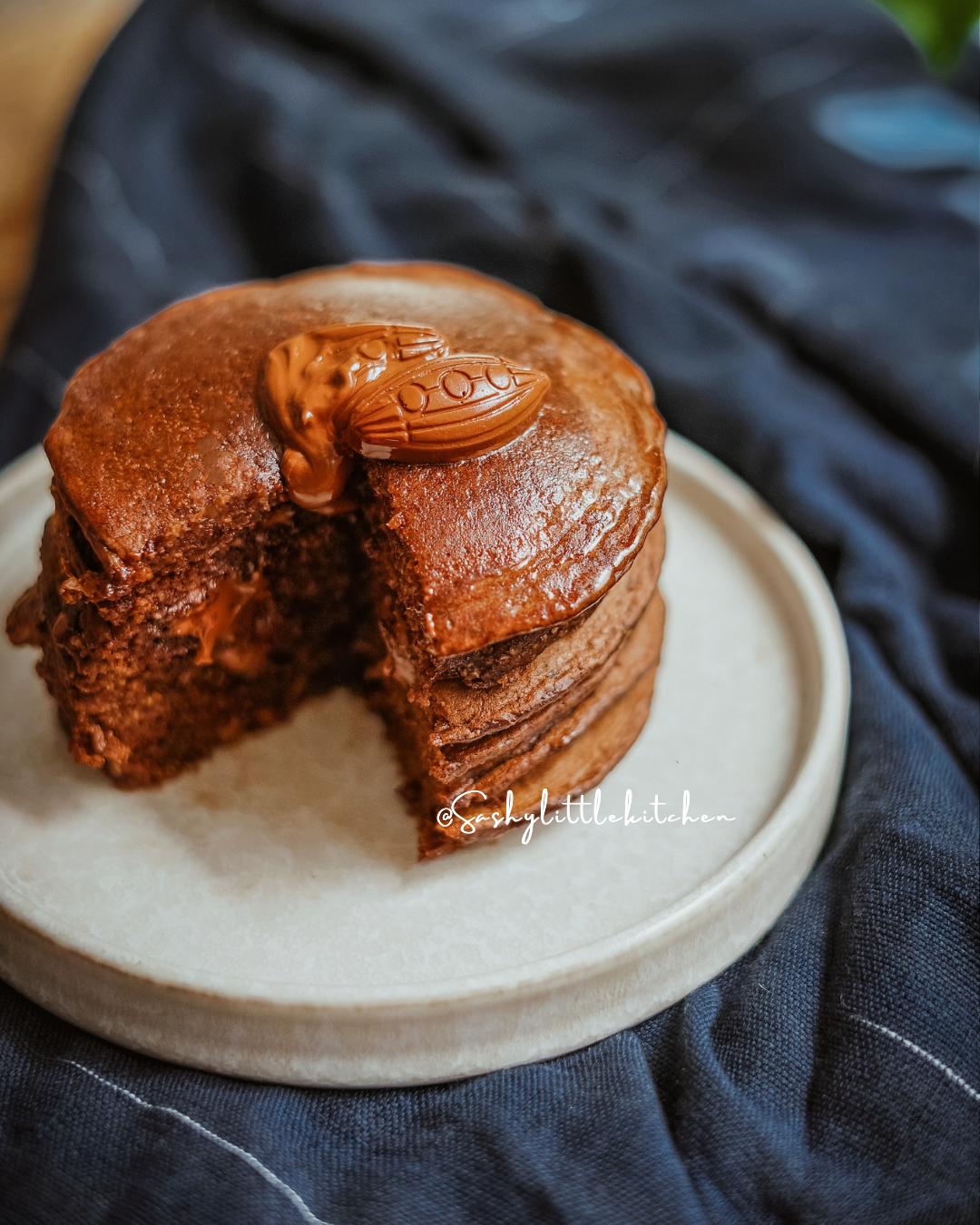 Chocolate Filled Pancake (tanpa tepung dan gluten free) Bali Food Blogger Resep dan Review by