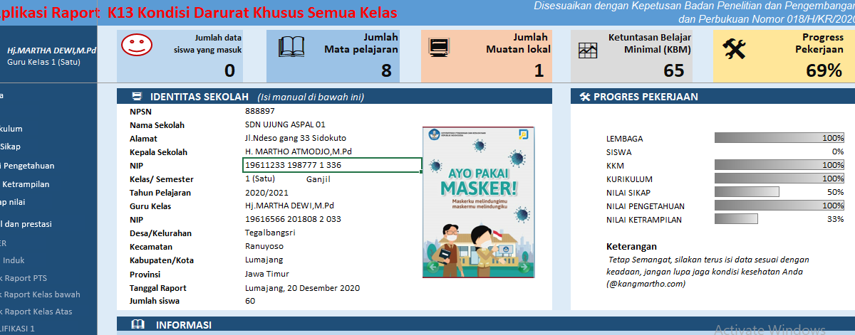 Rinto Kusmiran Aplikasi Rapor Sd K13 Kondisi Darurat Khusus Pandemi Semua Kelas Semester Ganjil Tahun 2020 Rinto Kusmiran Aplikasi Rapor Sd K13 Kondisi Darurat Khusus Pandemi Semua Kelas Semester Ganjil Tahun 2020