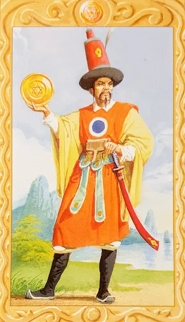 Page of Pentacles - Tarot of The Journey to the Orient
