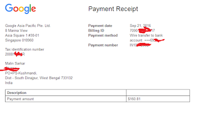 Google Payment Proof Google Payment Proof