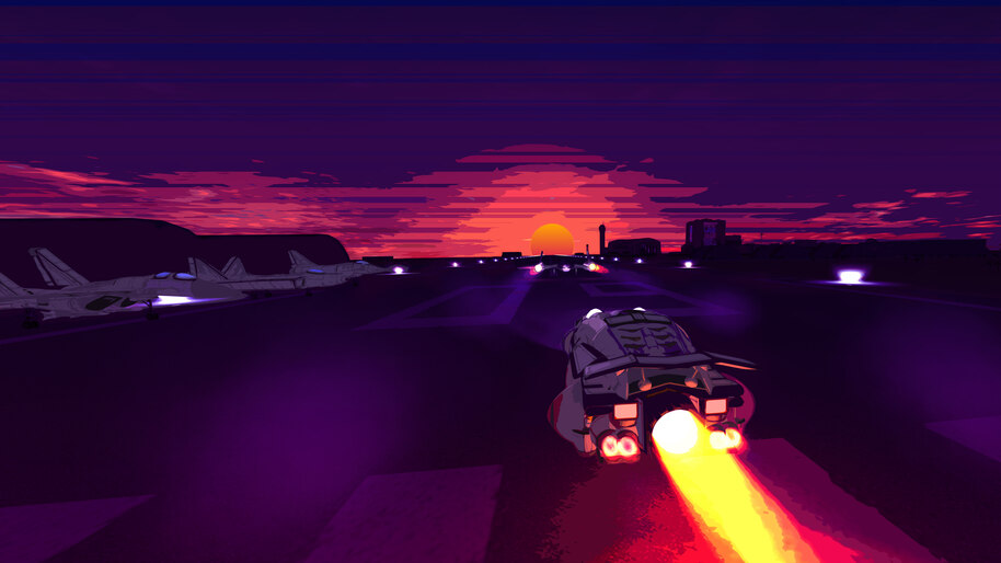 #8.2520, Sunset, Race, Car, Scenery, Landscape, Digital Art, 8K