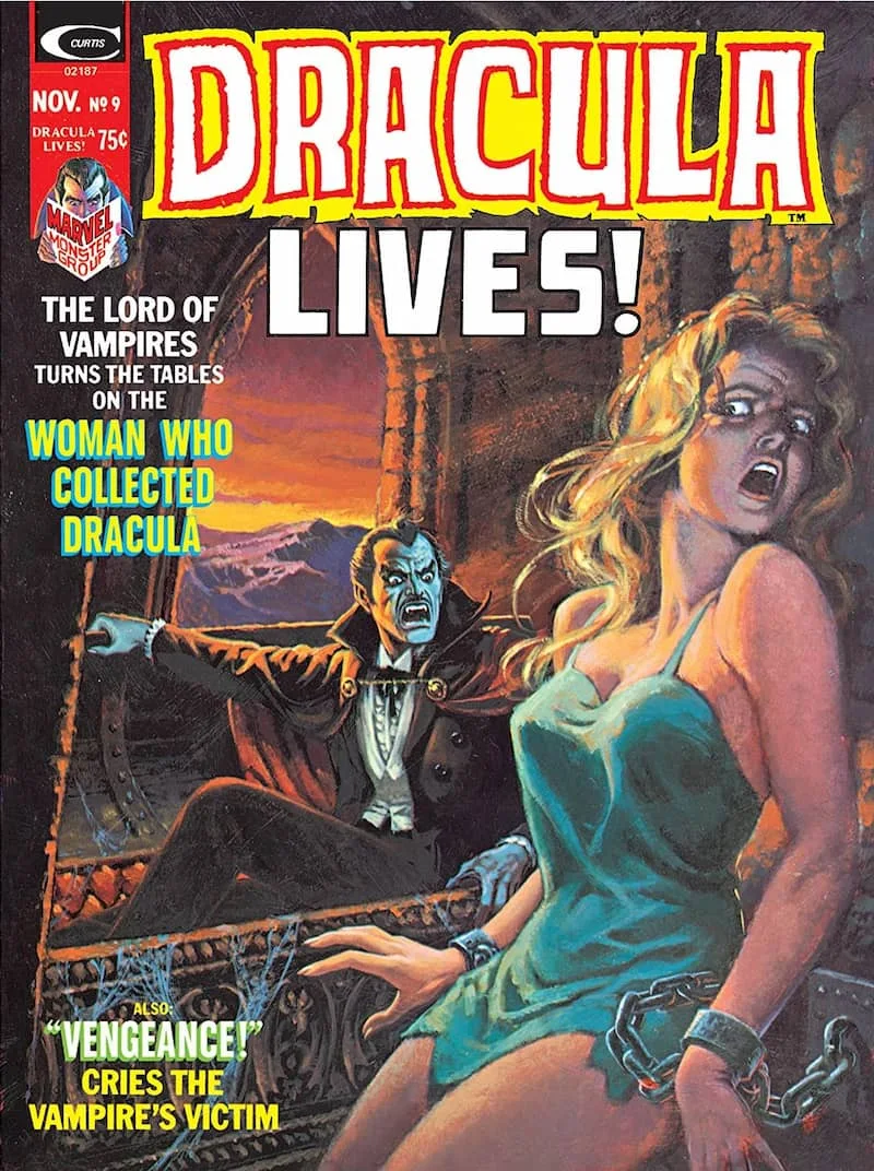 Dracula Lives! #9, portada de Luis Domínguez