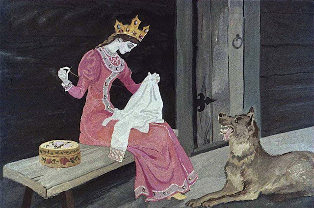 Рисунки к сказке о мертвой царевне и семи богатырях 4 класс легко и быстро детские 37