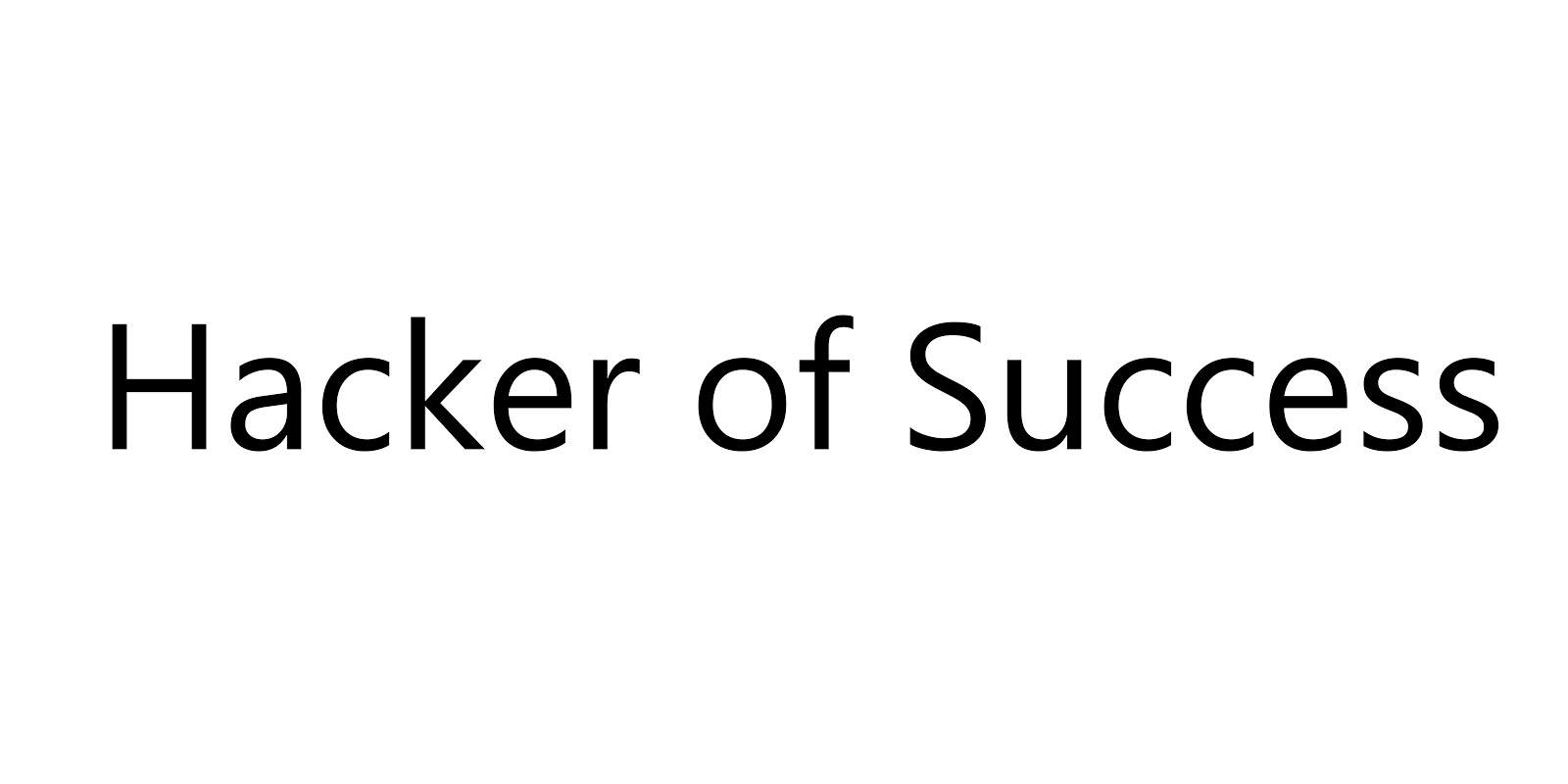 Hacker of success