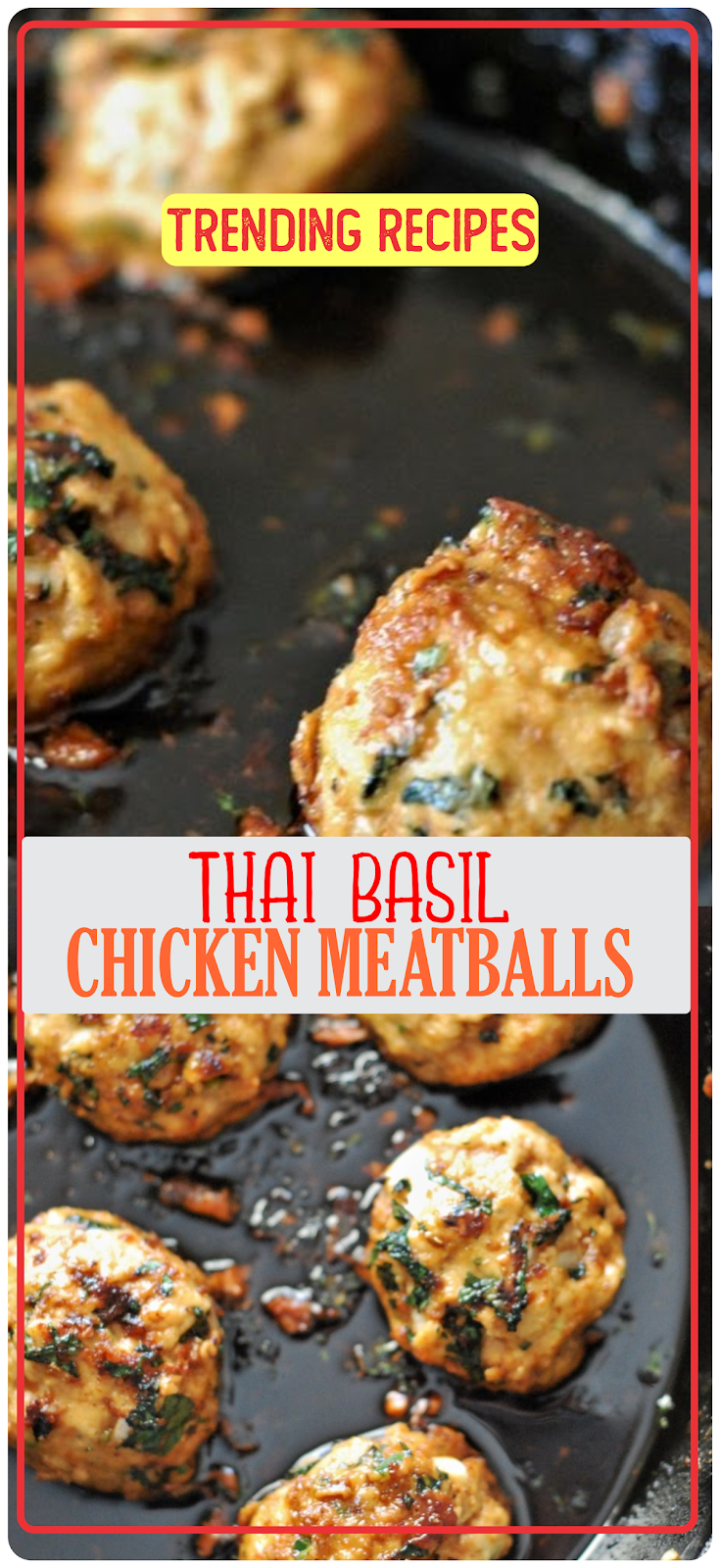 THAI BASIL CHICKEN MEATBALLS Show You Recipes