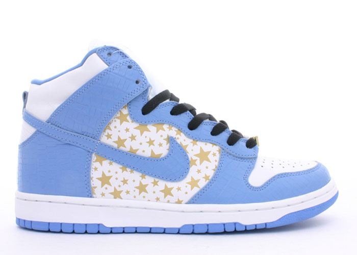 World Fashion Center: Mens Nike Dunk SB High Pro SB Supreme Blue White