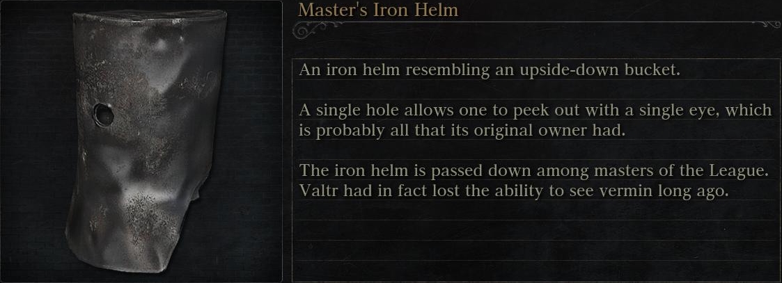 Masters Iron Helm