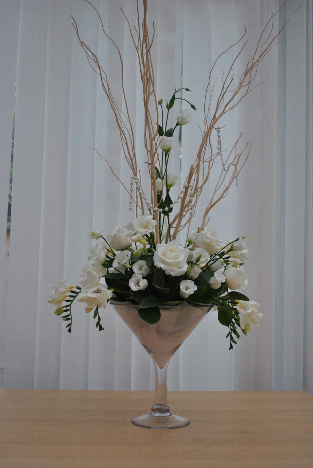 Lucy's flower studio Martini Glass