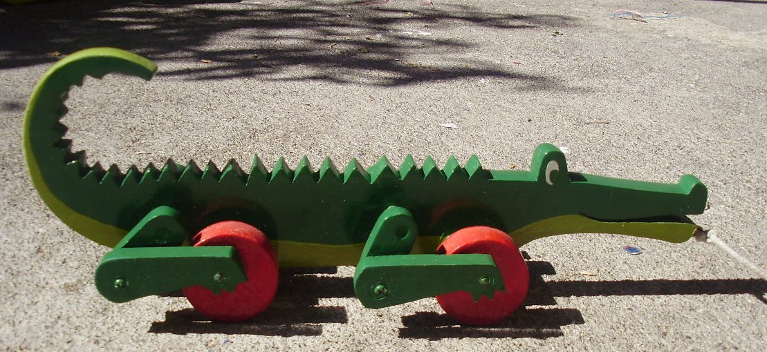 Juguetes de Madera: Cocodrilo terminado!