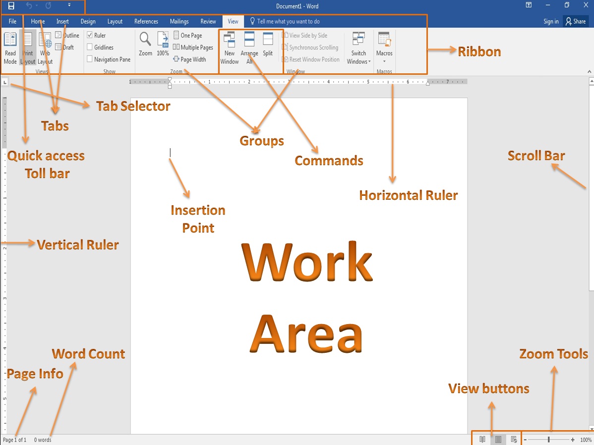 Microsoft Word 2016 Basic Interface Overview Cbse Youtube Gambaran