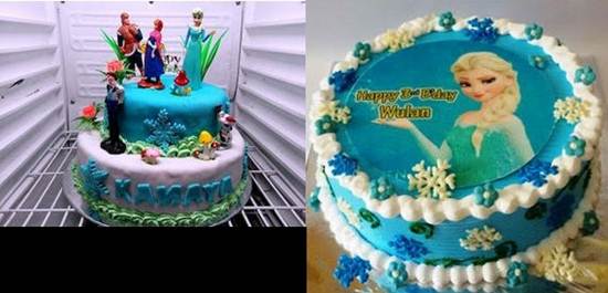 Contoh Kreasi Gambar Kue Ulang Tahun  Frozen  Untuk Anak 