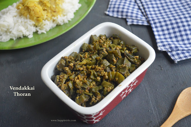 Vendakkai Thoran Recipe | Kerala Style Lady's Finger Stir Fry 