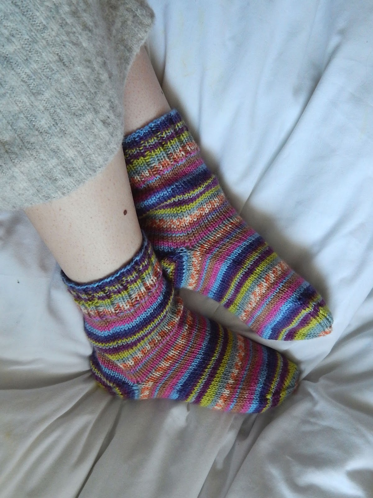 simple handknit socks