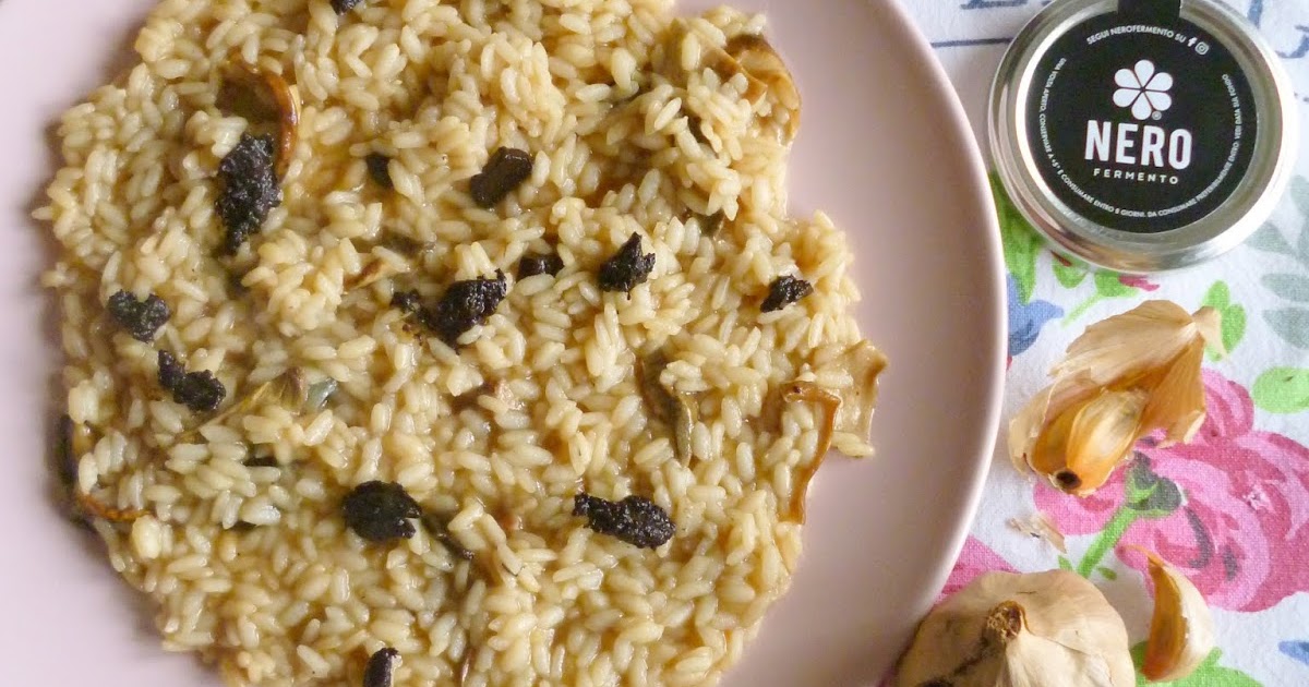 Cucinando con Paola Risotto ai Funghi Porcini e Aglio nero di Voghiera